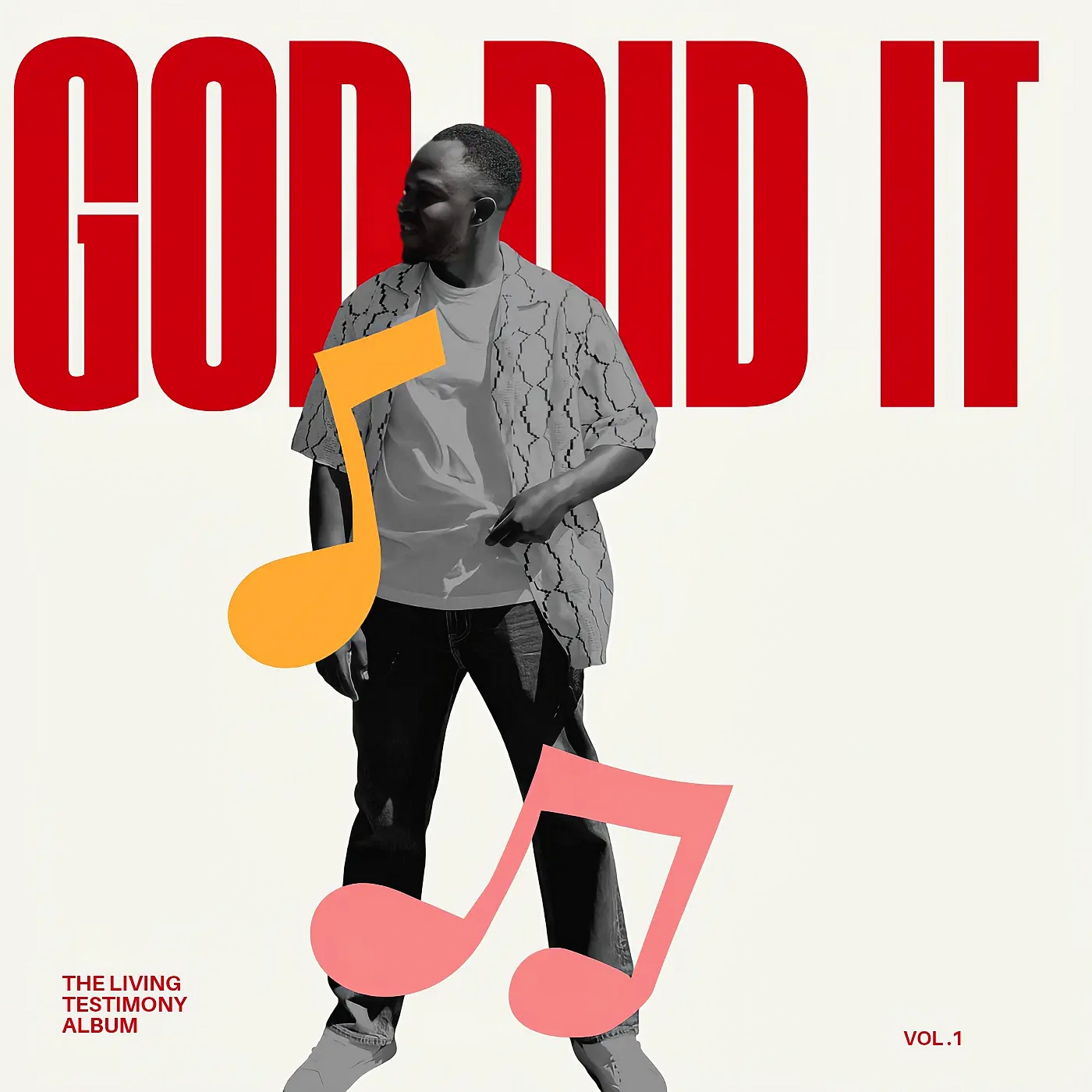 Official artwork for “GOD DID IT” by Bernard Mwambungu, a gospel song from The Living Testimony album celebrating God’s faithfulness and what He has done.